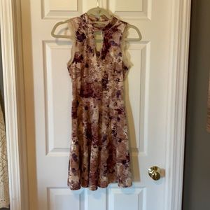 Beautiful velvet floral print dress
